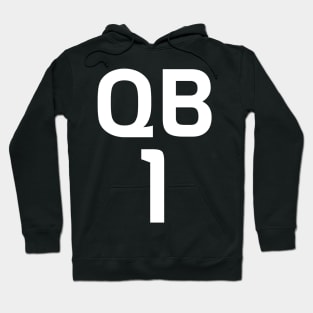 QB 1 Football Quarterback Hoodie